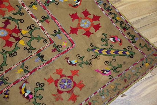 A Susani embroidered cover, (a.f.)